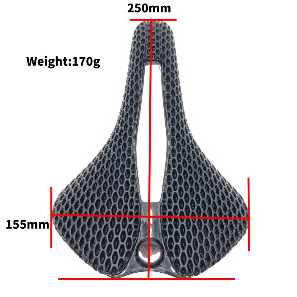 NEW 3D Printed Bike Saddle Ult - Carbon Fiber Saddle reseña y precio