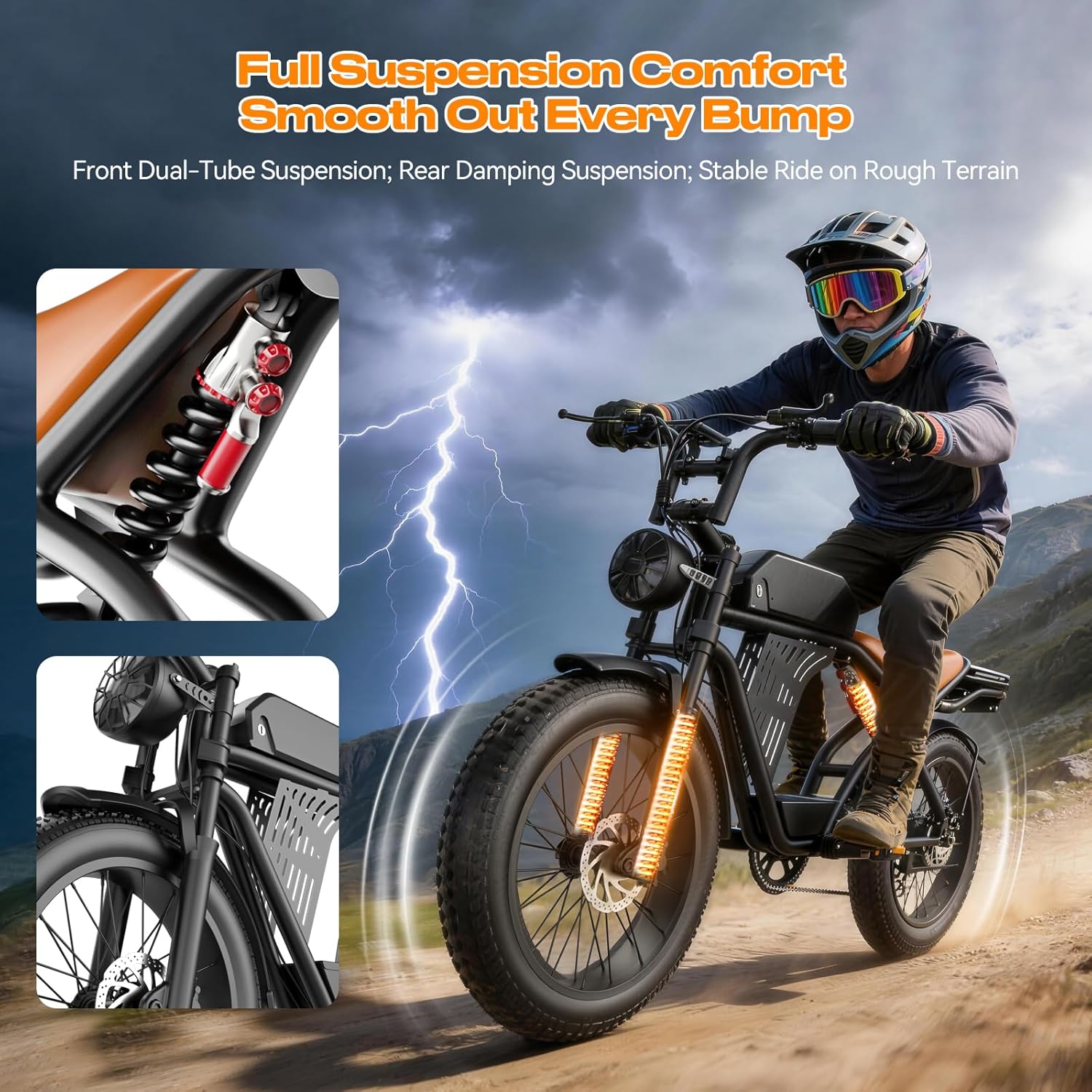 2500W Peak Electric Dirt Bike  - Road Bike Tire reseña y precio