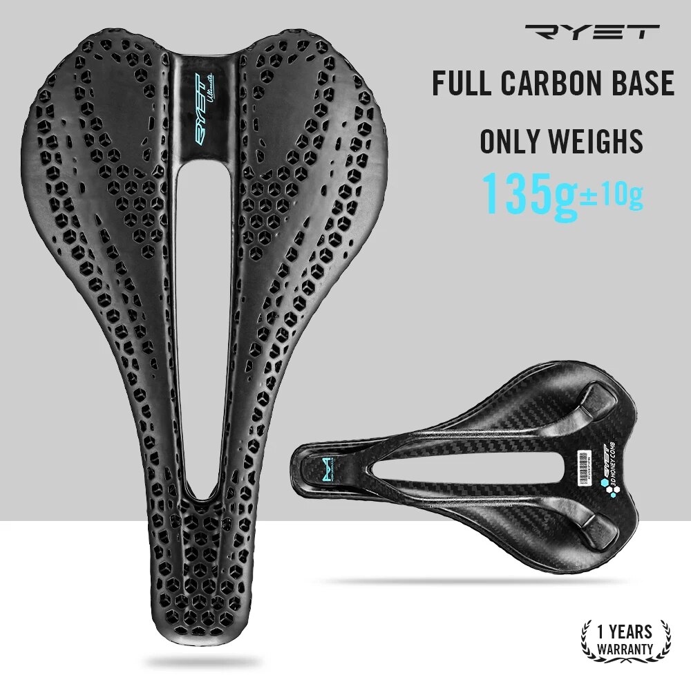 RYET Carbon 3D Printed Saddle  - Carbon Fiber Saddle reseña y precio