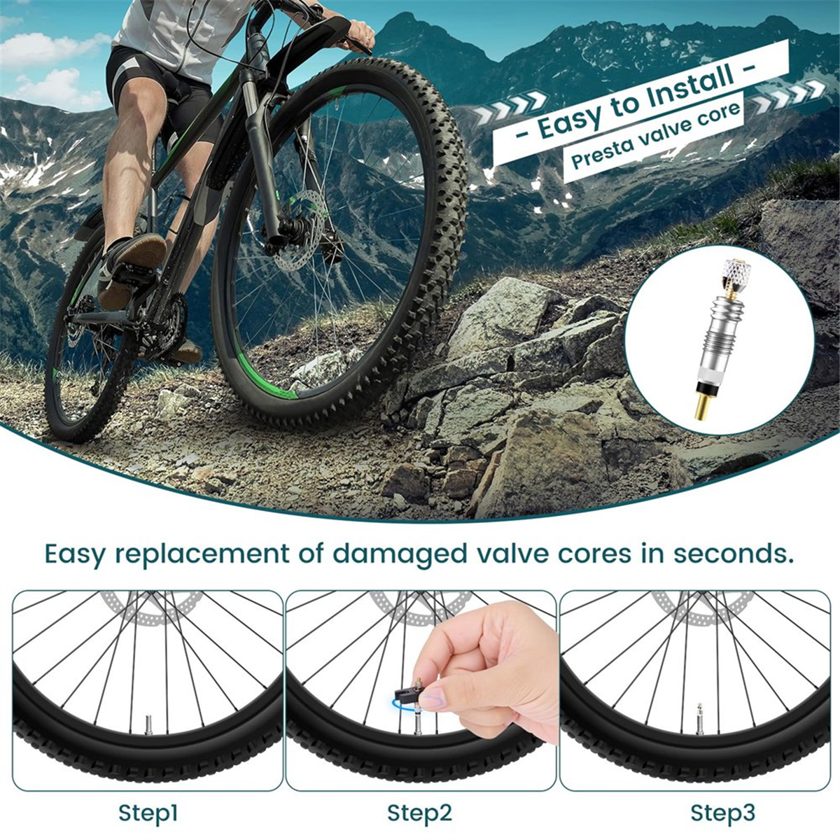 AA25 20Pcs Professional Brass  - Road Bike Tire reseña y precio