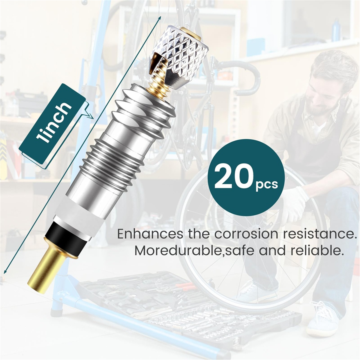 AA25 20Pcs Professional Brass  - Road Bike Tire reseña y precio
