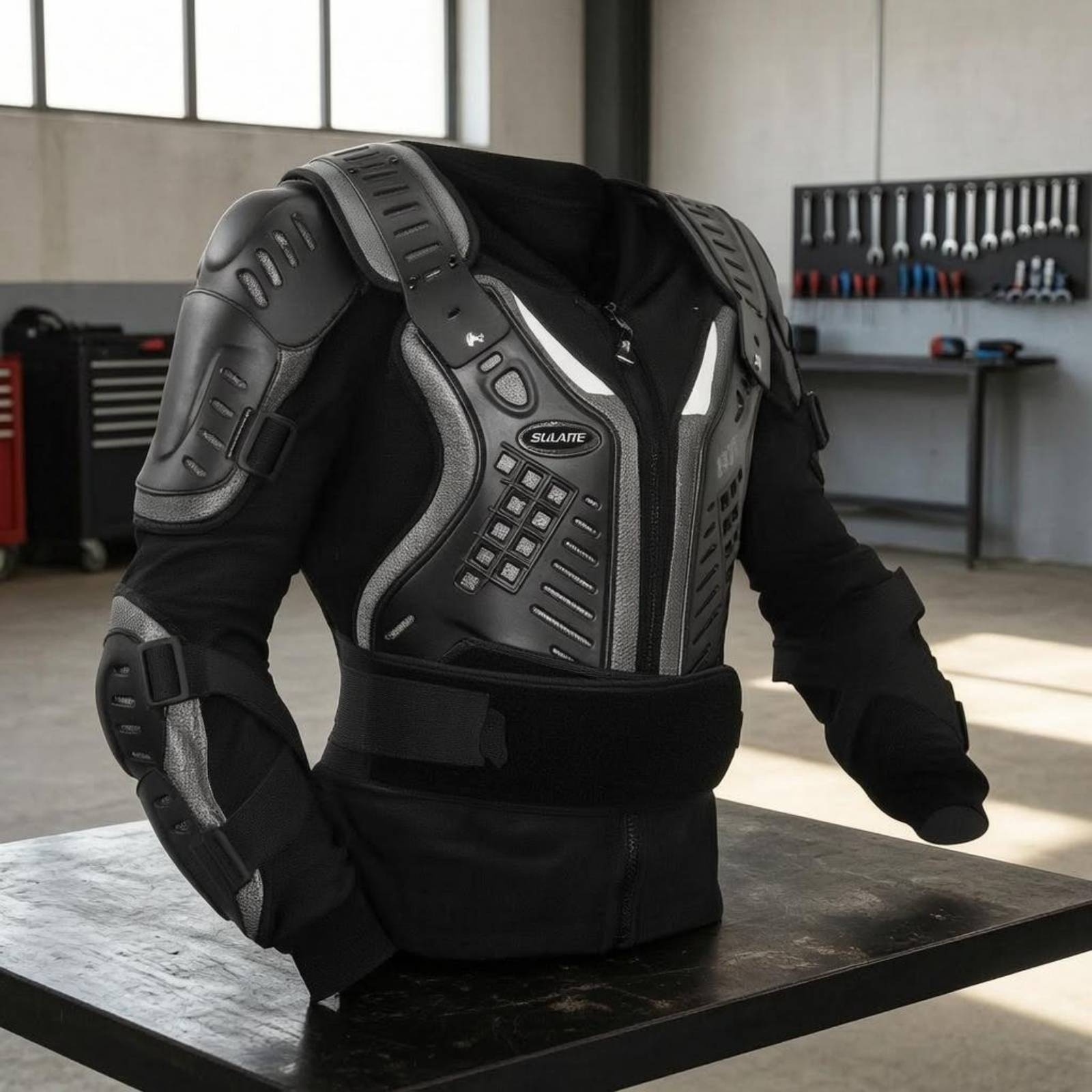 Motorcycle Protective Jacket H - Cycling Gear Black reseña y precio