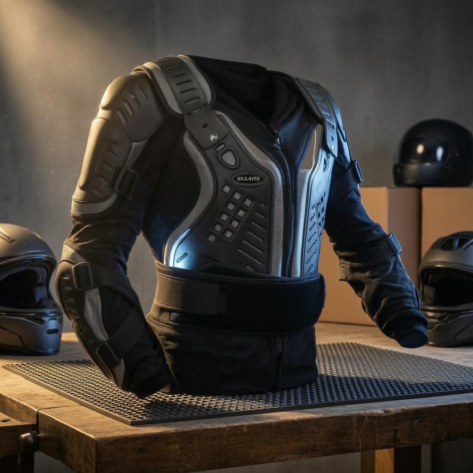 Motorcycle Protective Jacket H - Cycling Gear Black reseña y precio