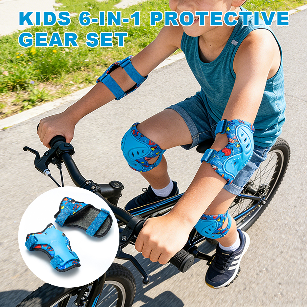 6Pcs/Set 3-12 Years Kids Prote - Cycling Gear Of The Year reseña y precio