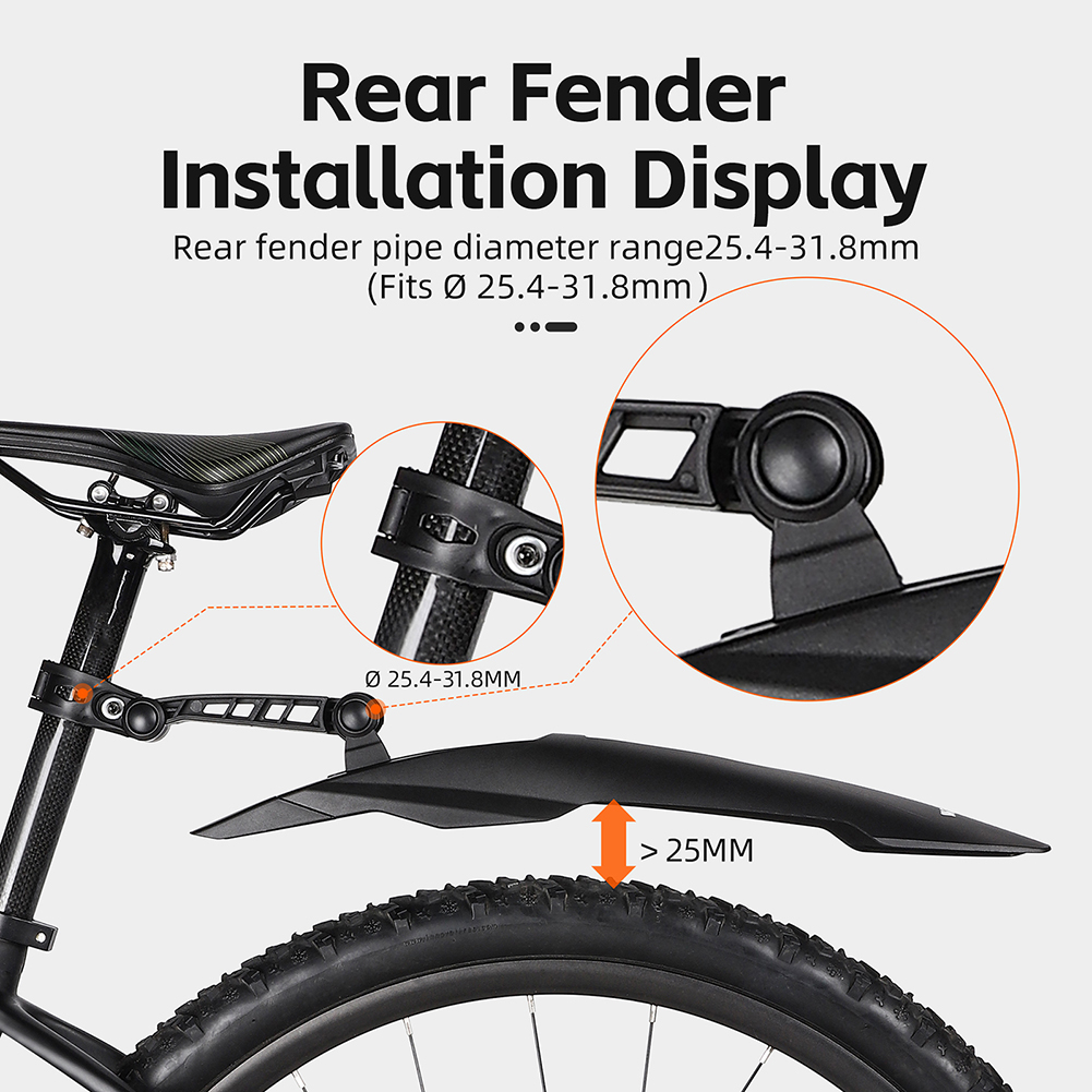 2PCS Bicycle Fender Mudguard B - Bike Fender Set reseña y precio
