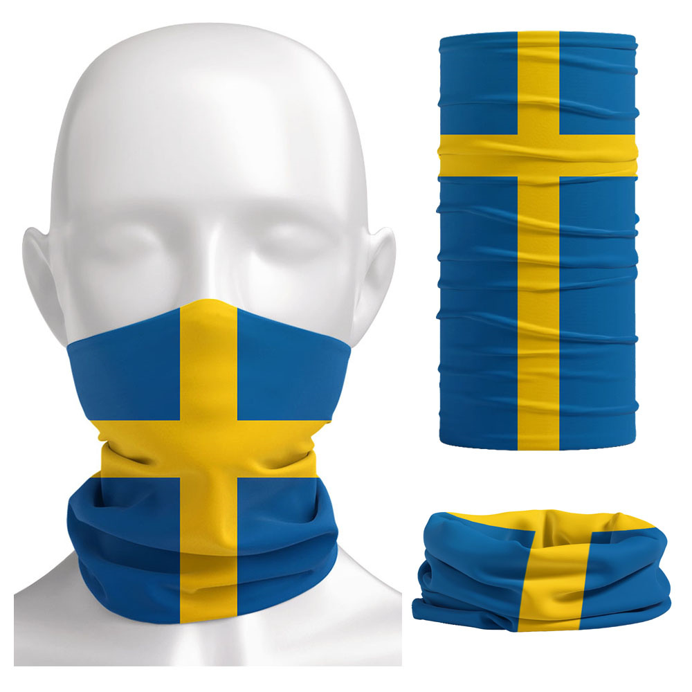 Sweden Flag Printed Bandana He - Cycling Gear Ladies reseña y precio