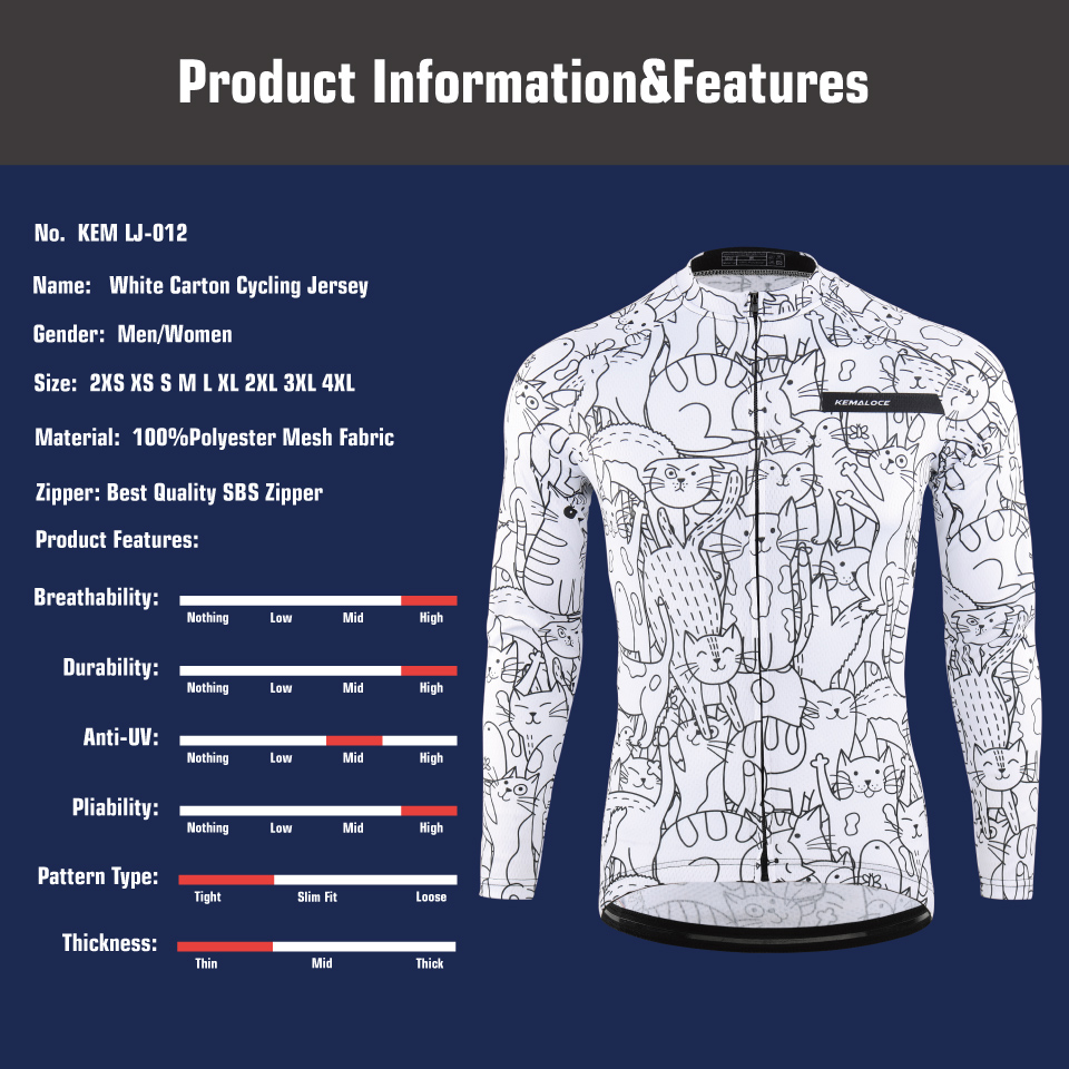 KEMALOCE Cycling Jersey Long S - Cycling Arm Warmers reseña y precio