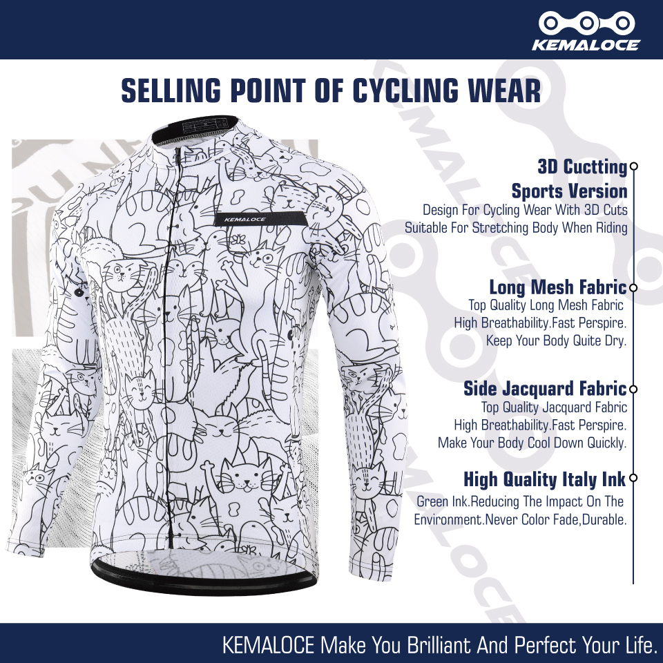 KEMALOCE Cycling Jersey Long S - Cycling Arm Warmers reseña y precio