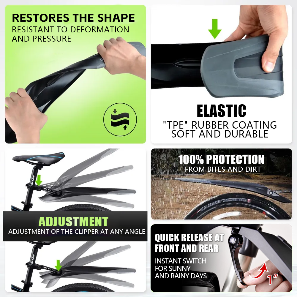 RBRL MTB Bicycle Mudguard Quic - Bike Fender Set reseña y precio