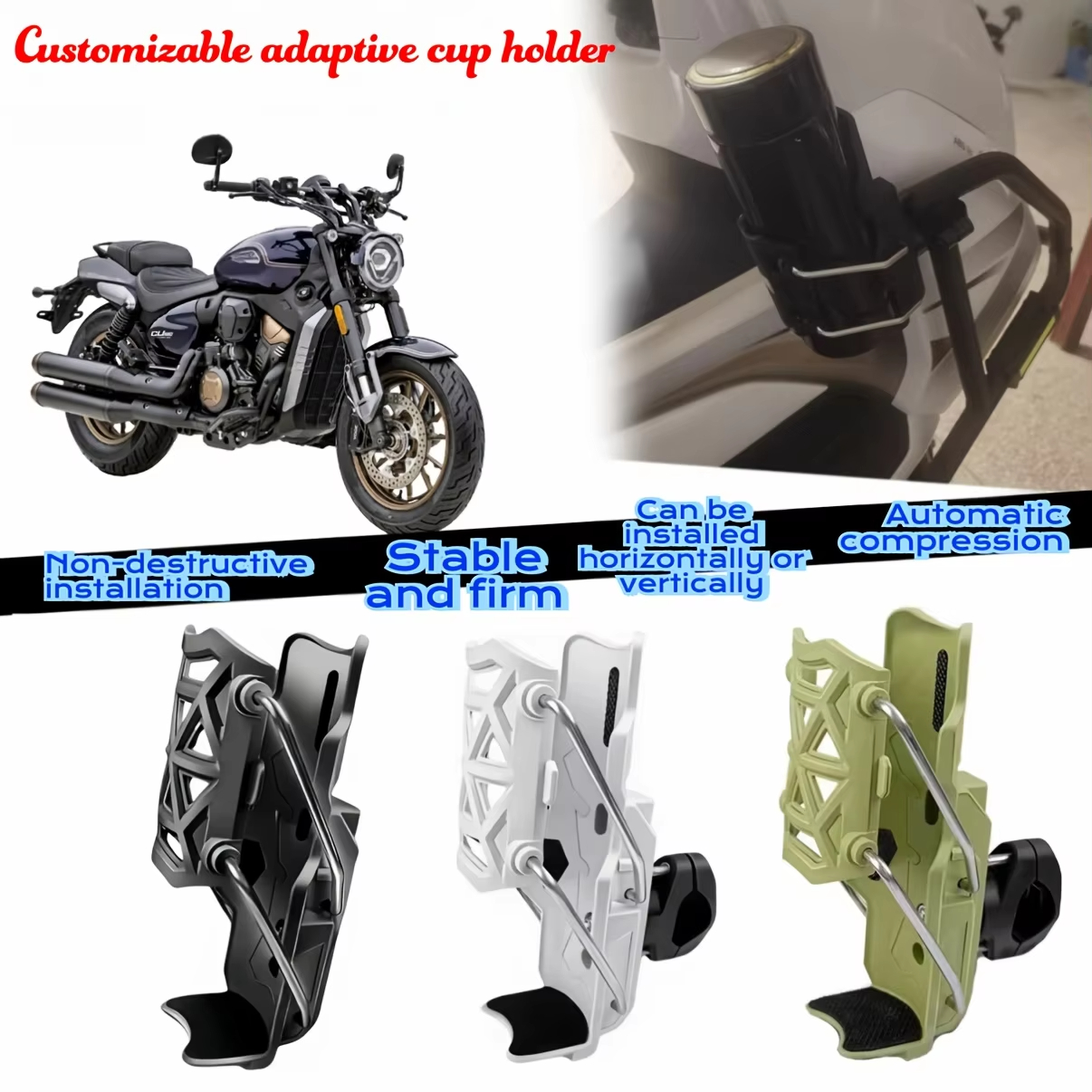 Motorcycle Universal Cup Holde - Water Bottle Holder reseña y precio