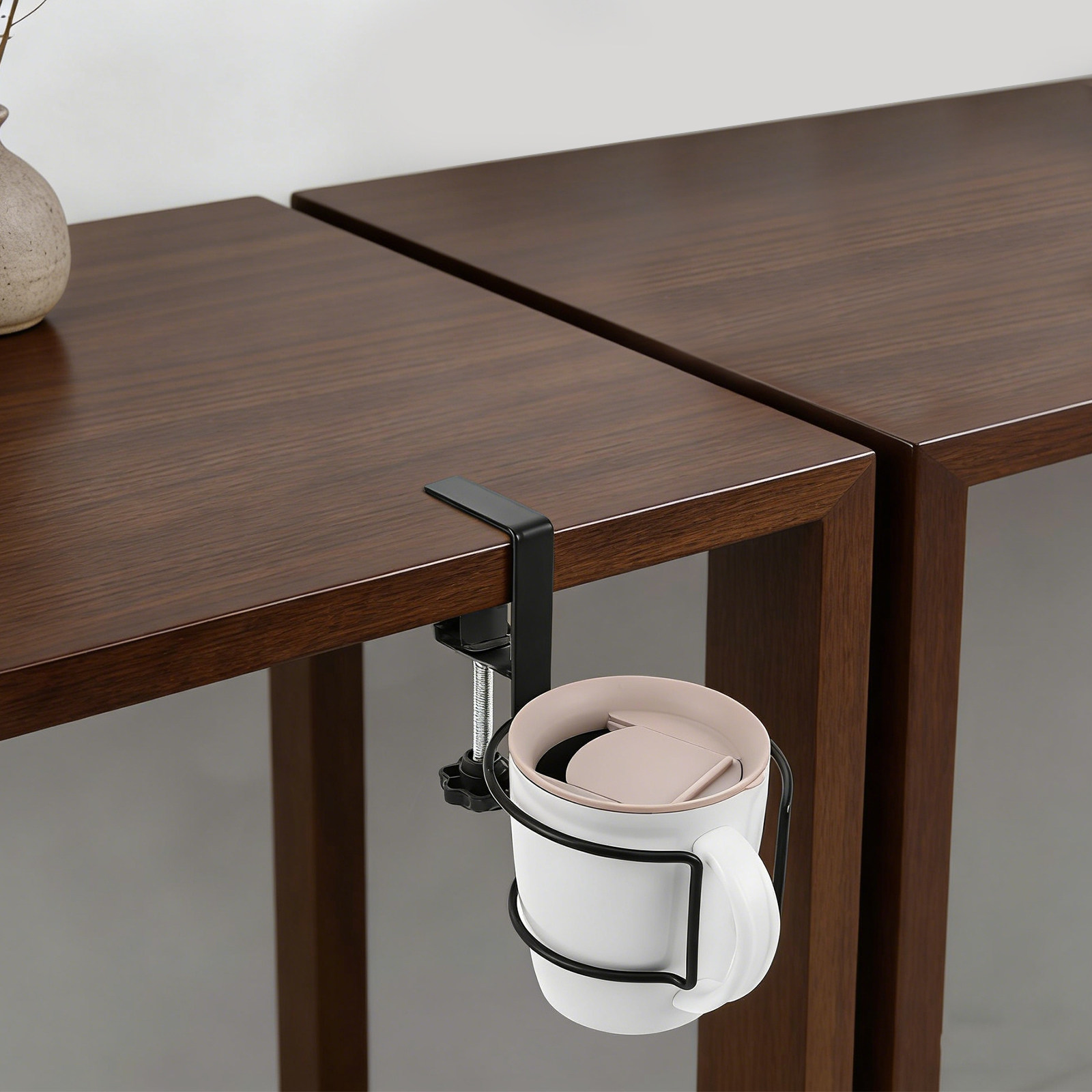 Desk Cup Holder Clamp Black -  - Water Bottle Holder reseña y precio