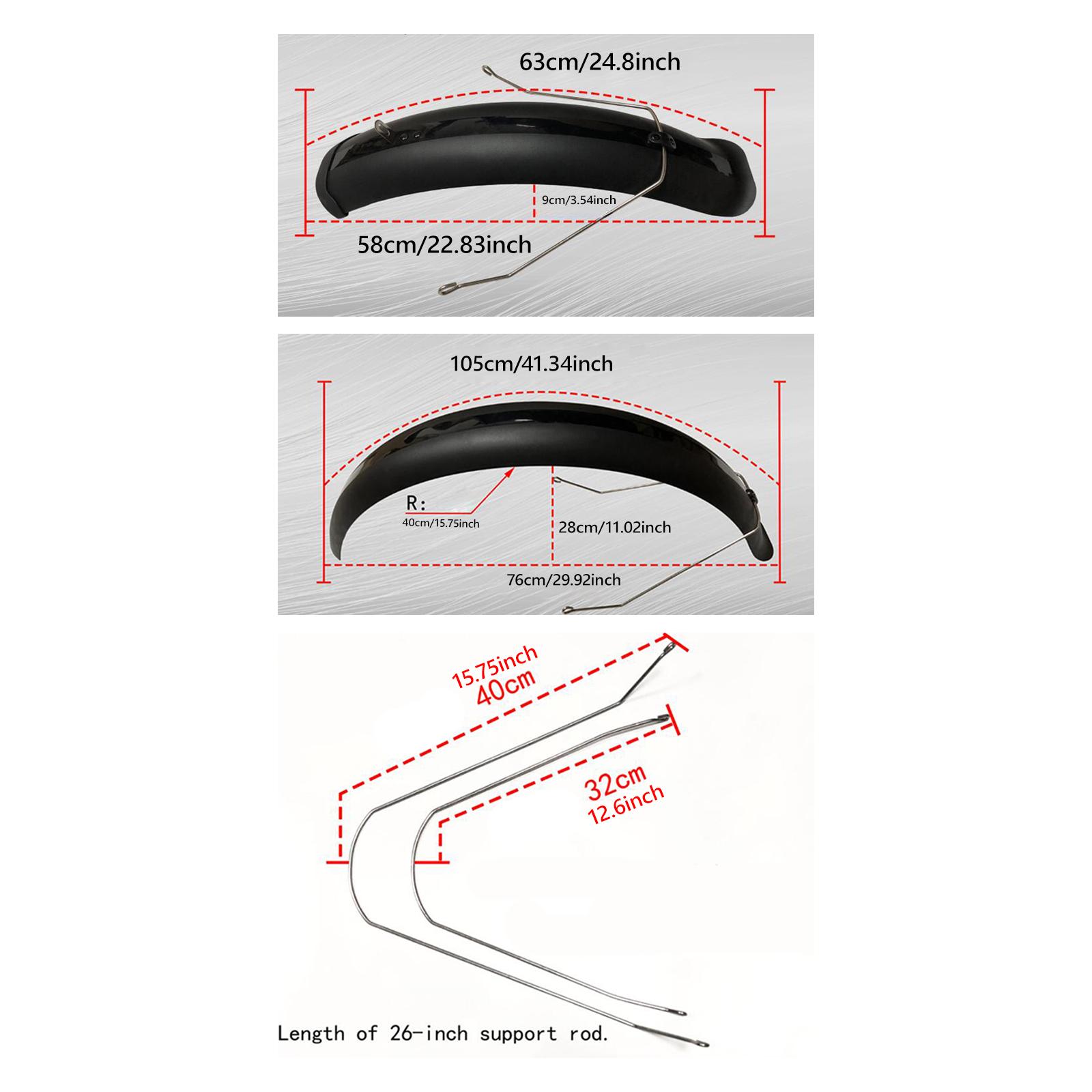 Durable Bike Mudguard Set Fron - Bike Fender Set reseña y precio