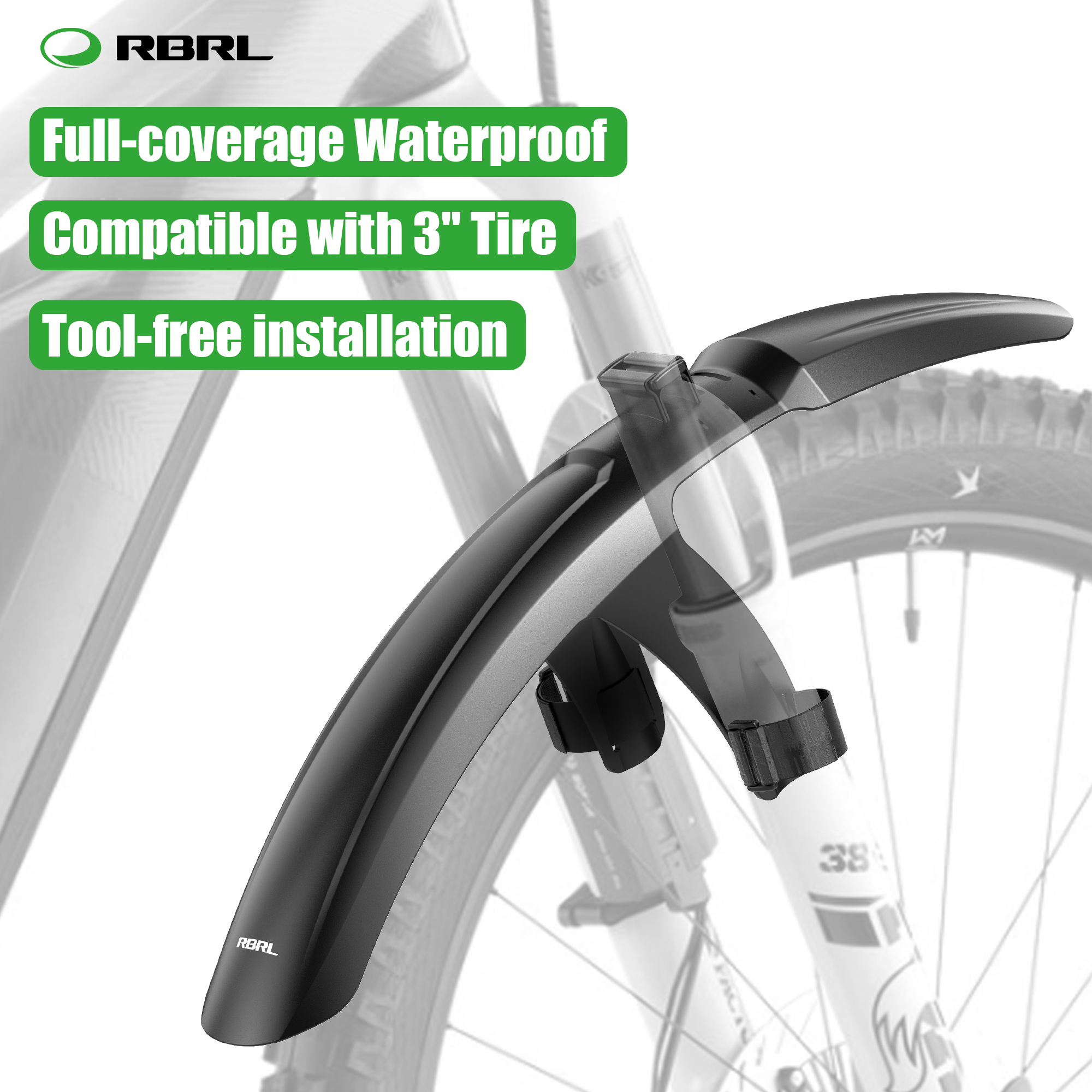 RBRL Bike Front Mudguard Full  - Bike Fender Set reseña y precio