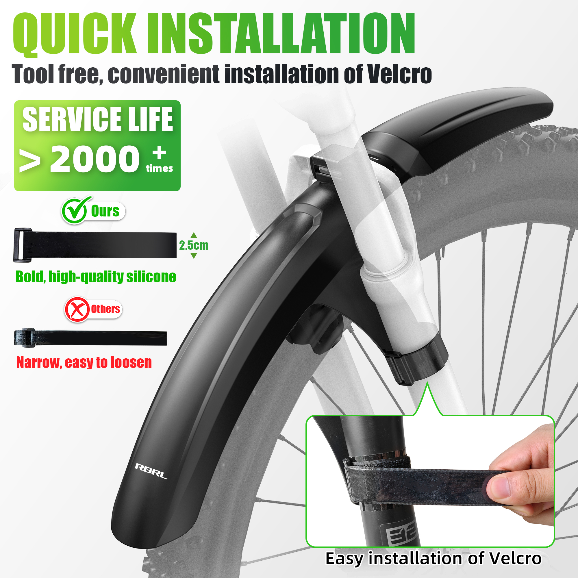 RBRL Bike Front Mudguard Full  - Bike Fender Set reseña y precio