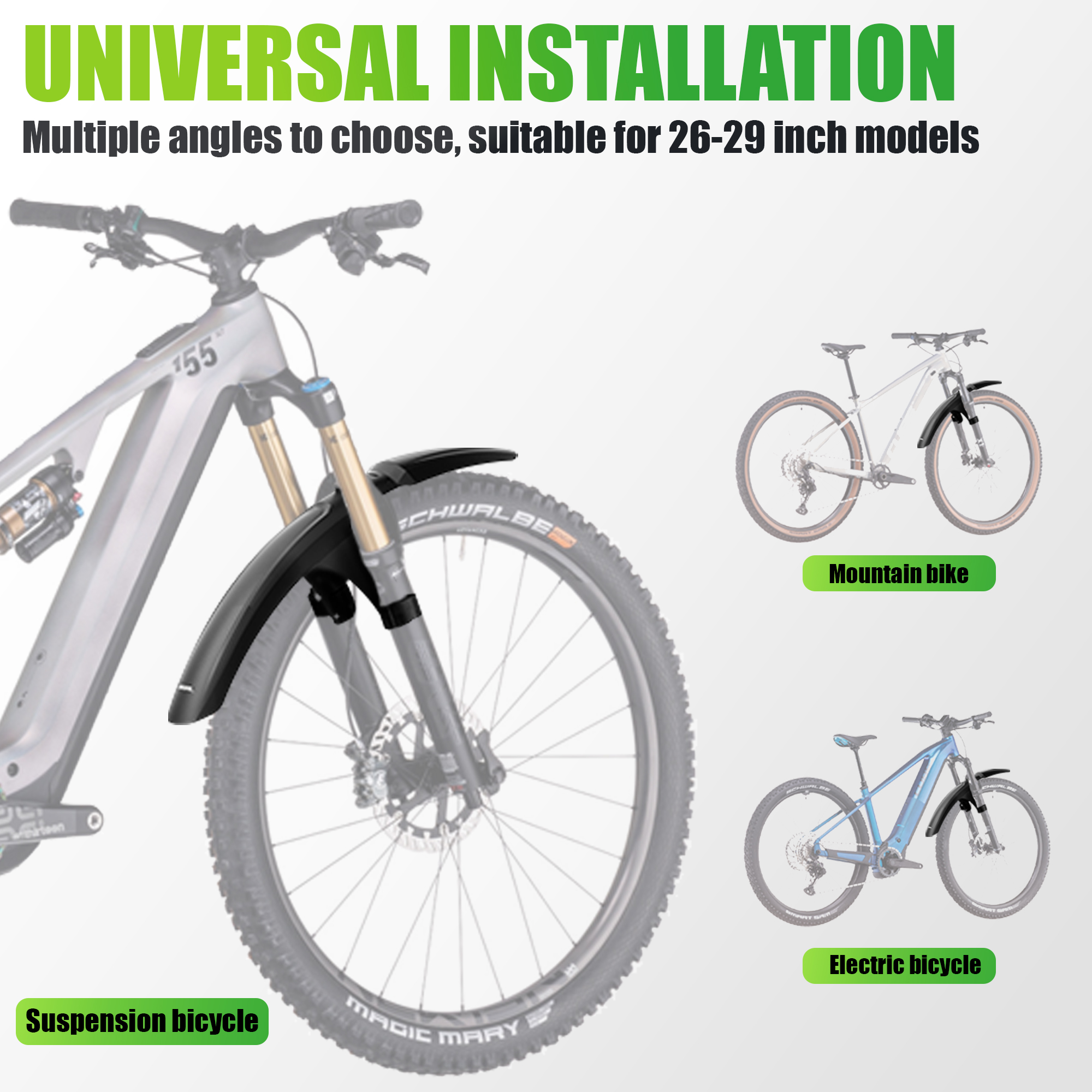 RBRL Bike Front Mudguard Full  - Bike Fender Set reseña y precio