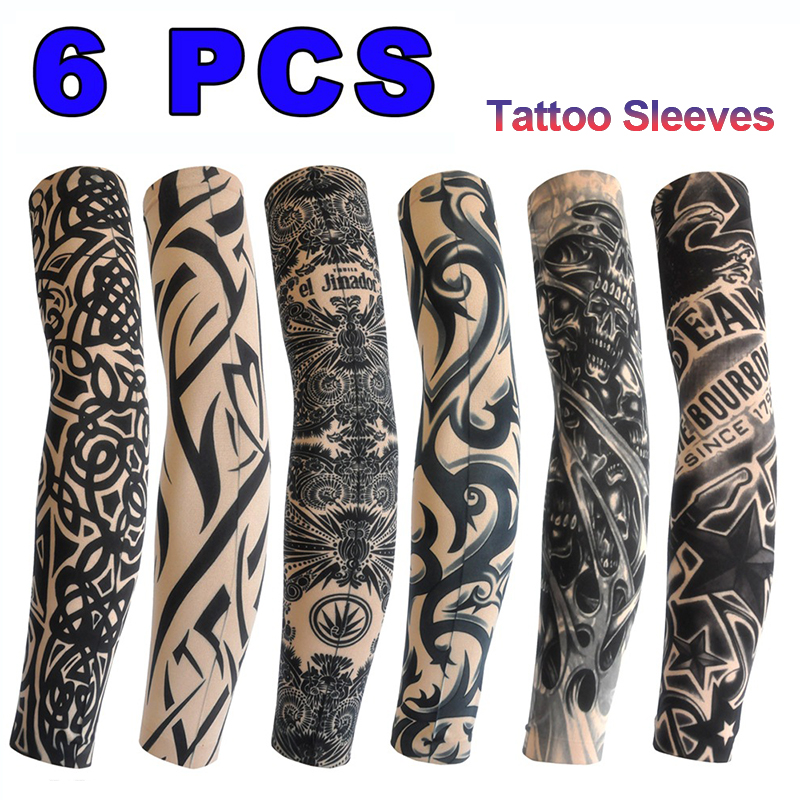 6 PCS Tattoo Sleeves Unisex Su - Cycling Arm Warmers reseña y precio