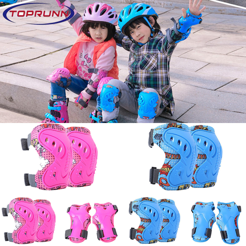 6Pcs Kids Knee Pads and Elbow  - Cycling Gear Of The Year reseña y precio