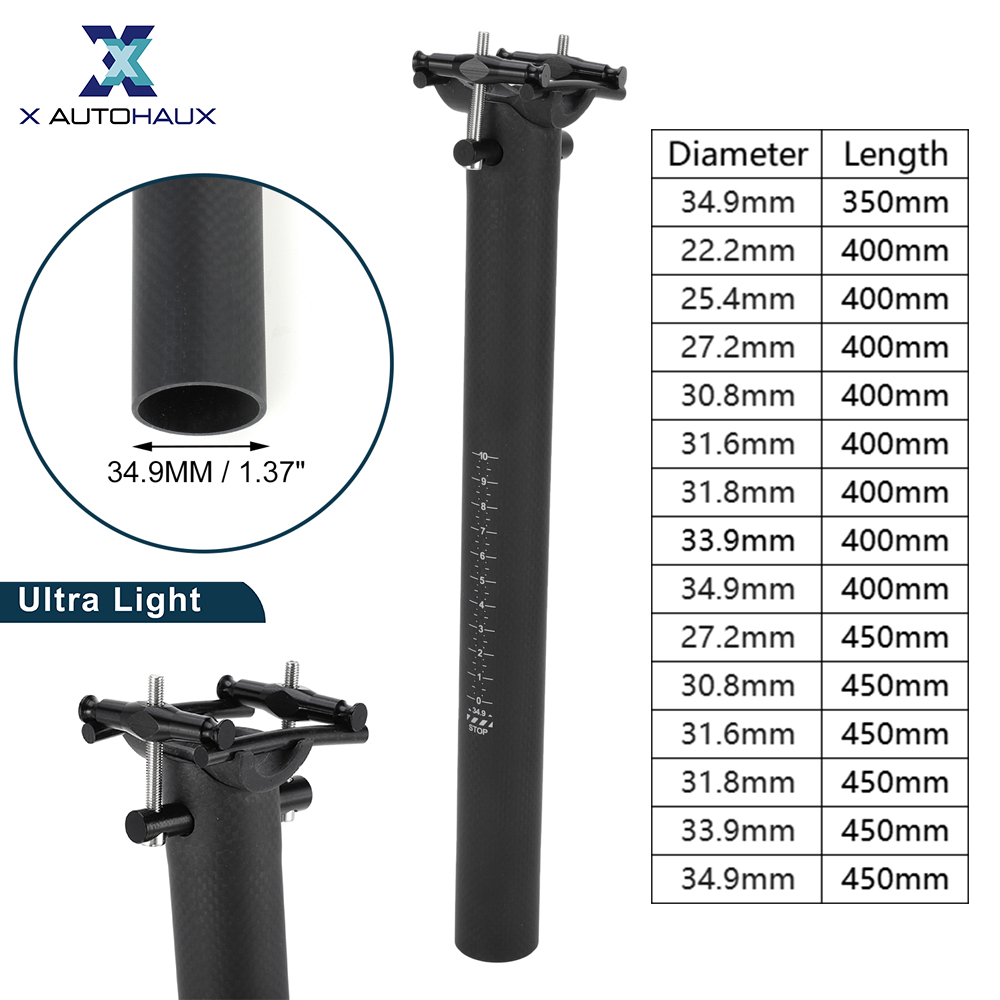 X Autohaux Bike Seat Posts Ult - Carbon Fiber Saddle reseña y precio