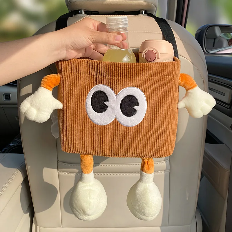 Car Trash Can Bin Cartoon Eye  - Water Bottle Holder reseña y precio