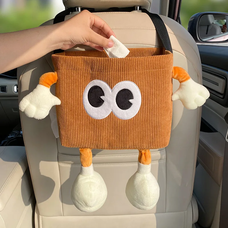 Car Trash Can Bin Cartoon Eye  - Water Bottle Holder reseña y precio