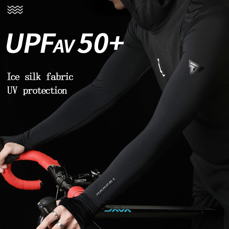 TOSUOD Men’s Ice Silk Sun Prot - Cycling Arm Warmers reseña y precio