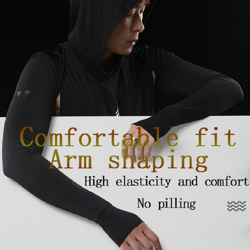 TOSUOD Men’s Ice Silk Sun Prot - Cycling Arm Warmers reseña y precio
