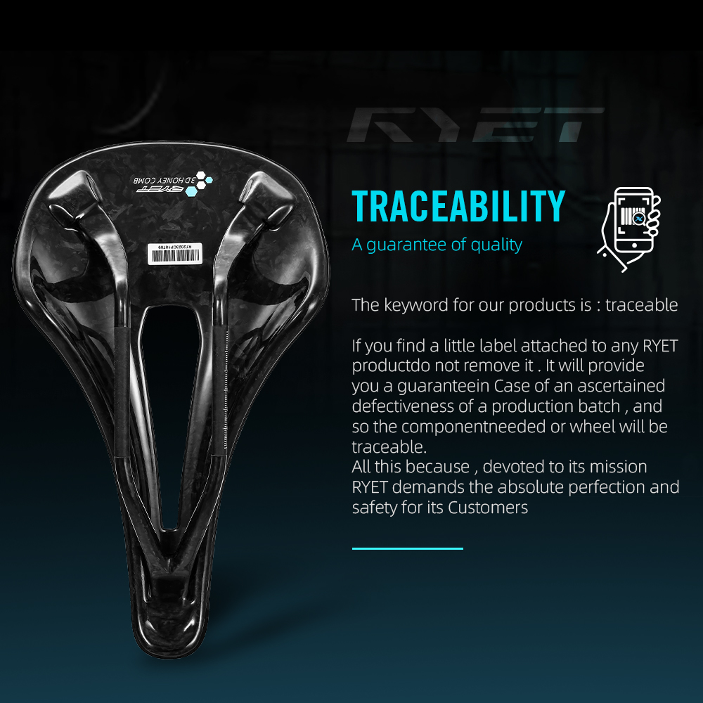 RYET Carbon 3D Printed Bike Sa - Carbon Fiber Saddle reseña y precio