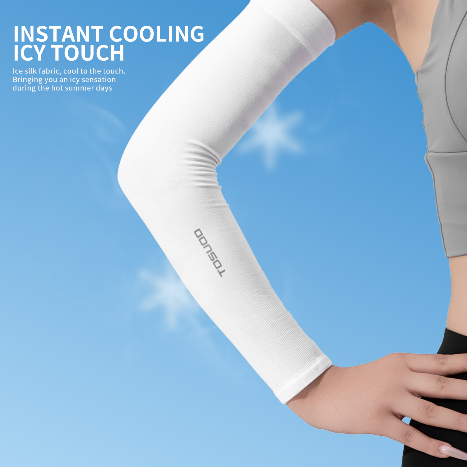 TOSUOD 1/2/3 Pairs Ice Silk Sl - Cycling Arm Warmers reseña y precio