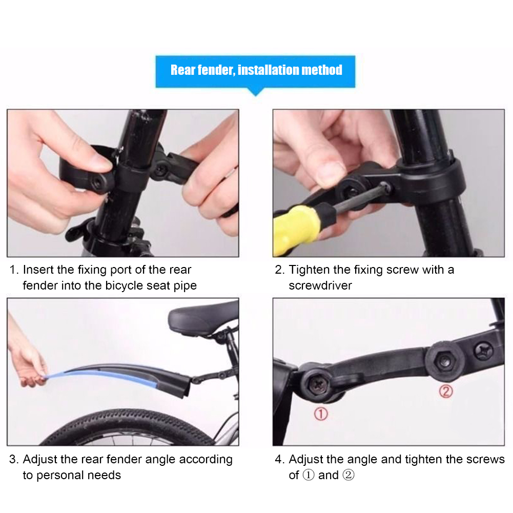 2Pcs Mountain Bike Mudguard Wi - Bike Fender Set reseña y precio