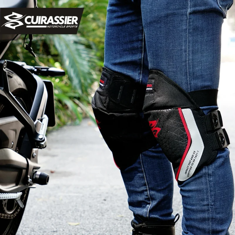 Men's Motorcycle Riding Knee G - Cycling Gear Black reseña y precio
