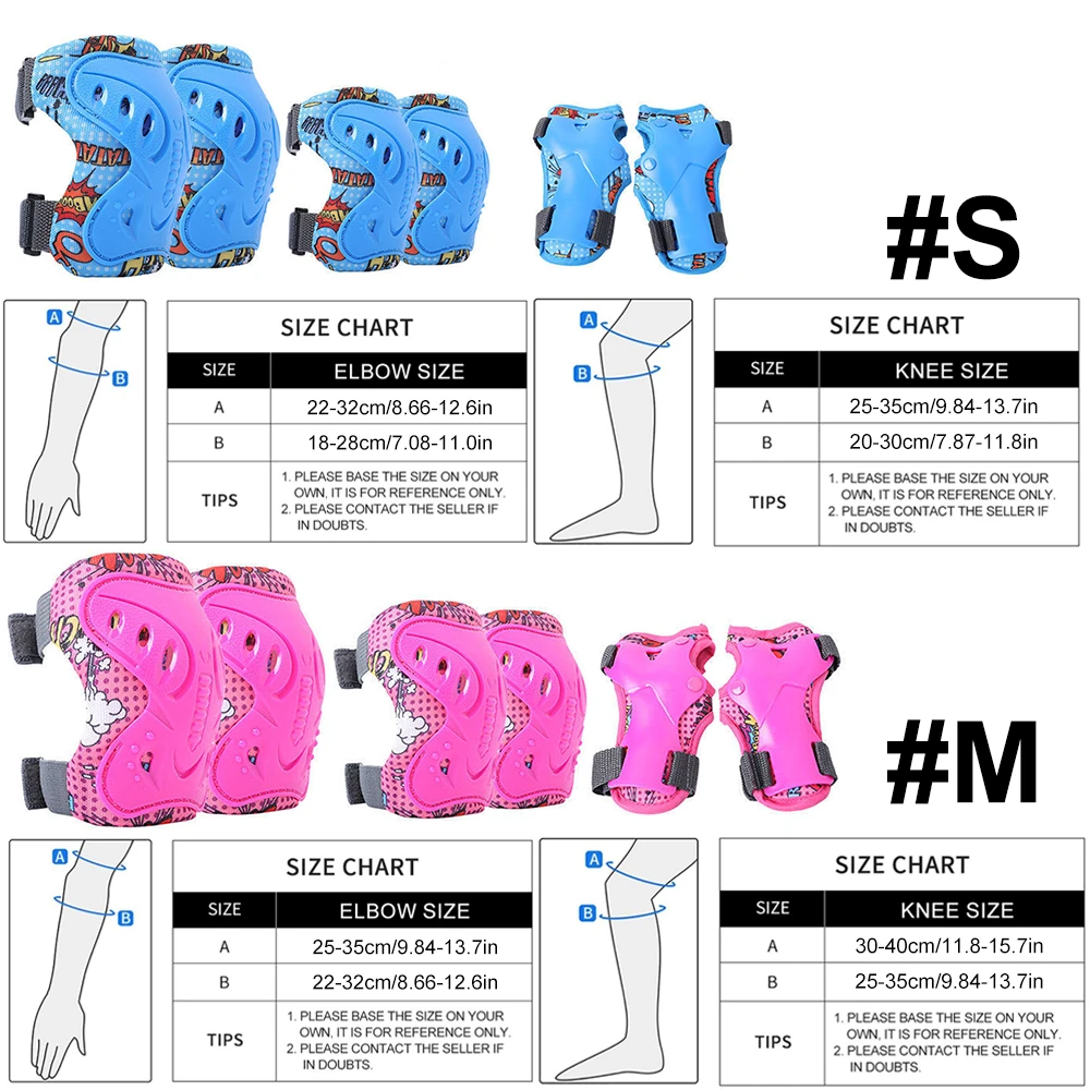 6Pcs Kids 3-12 Years Knee Elbo - Cycling Gear Of The Year reseña y precio