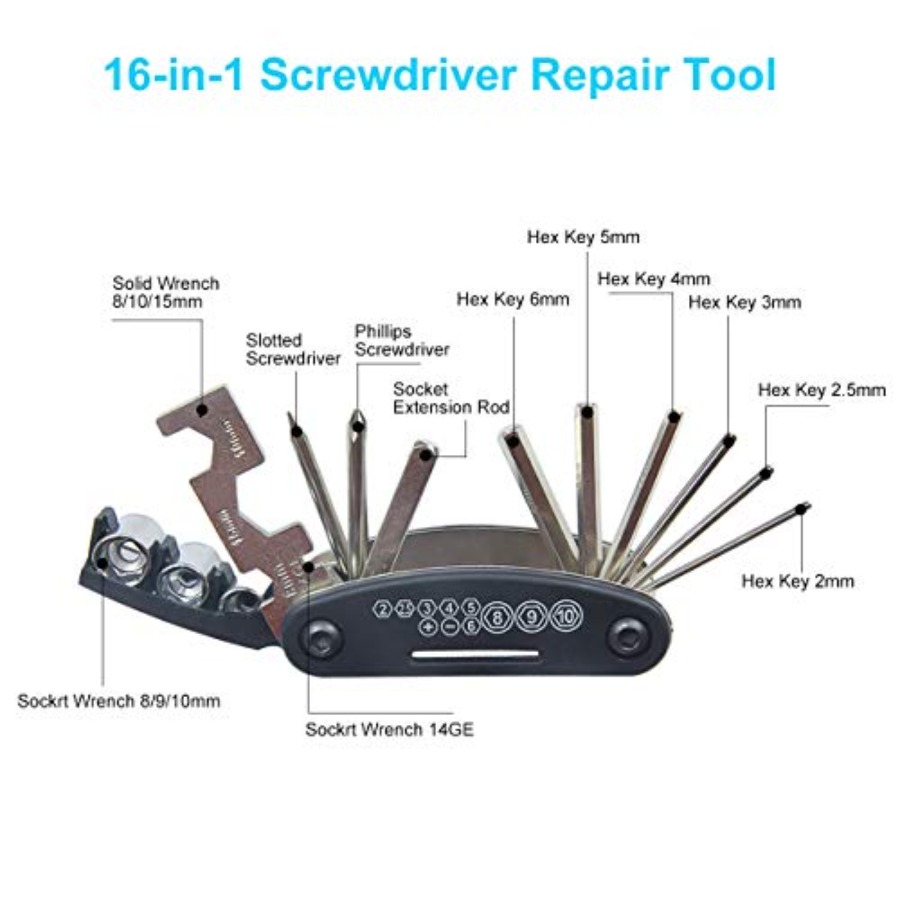 Bike Repair Kit Contains 16-in - Road Bike Tire reseña y precio