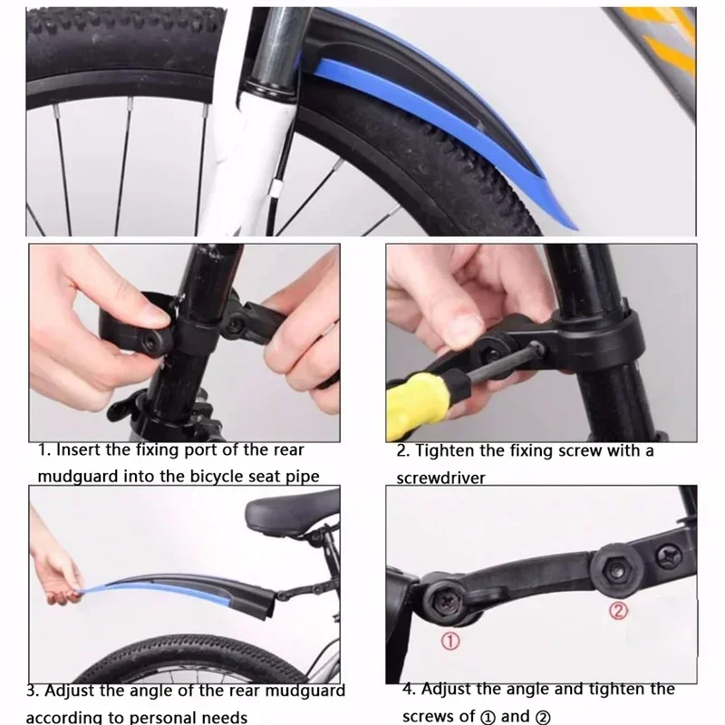 1 Set Bicycle Mudguard Durable - Bike Fender Set reseña y precio