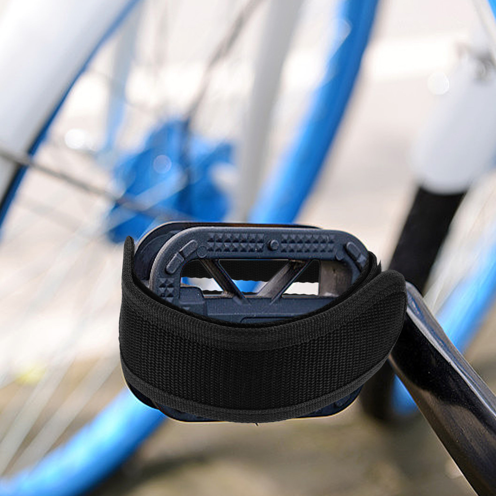 4Pcs Black Bike Pedal Straps A - Cycling Gear Black reseña y precio